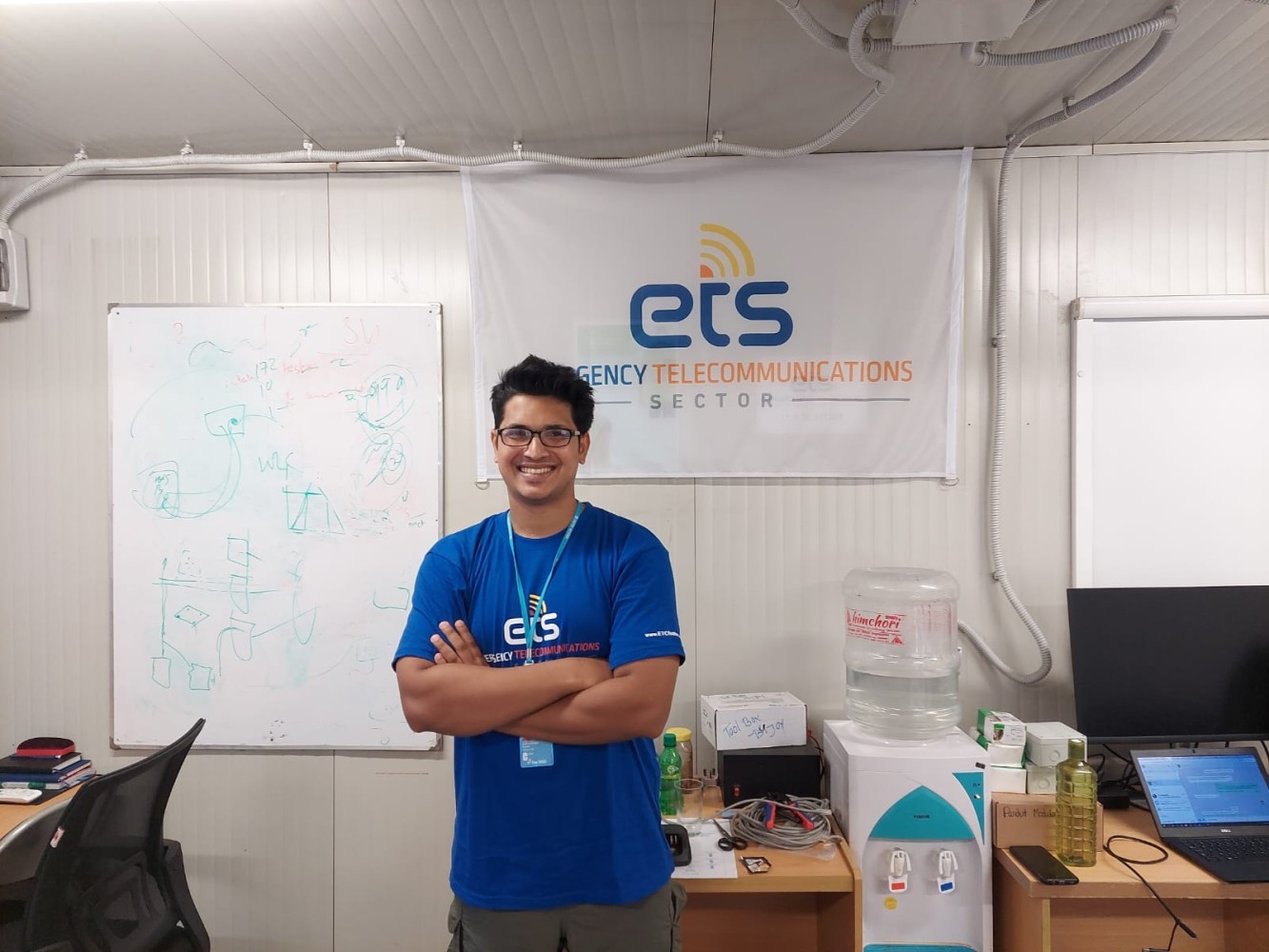  Shaown Chowdhury, an IT Operations Assistant with the WFP-led Emergency Telecommunications Sector (ETS) in Cox’s Bazar