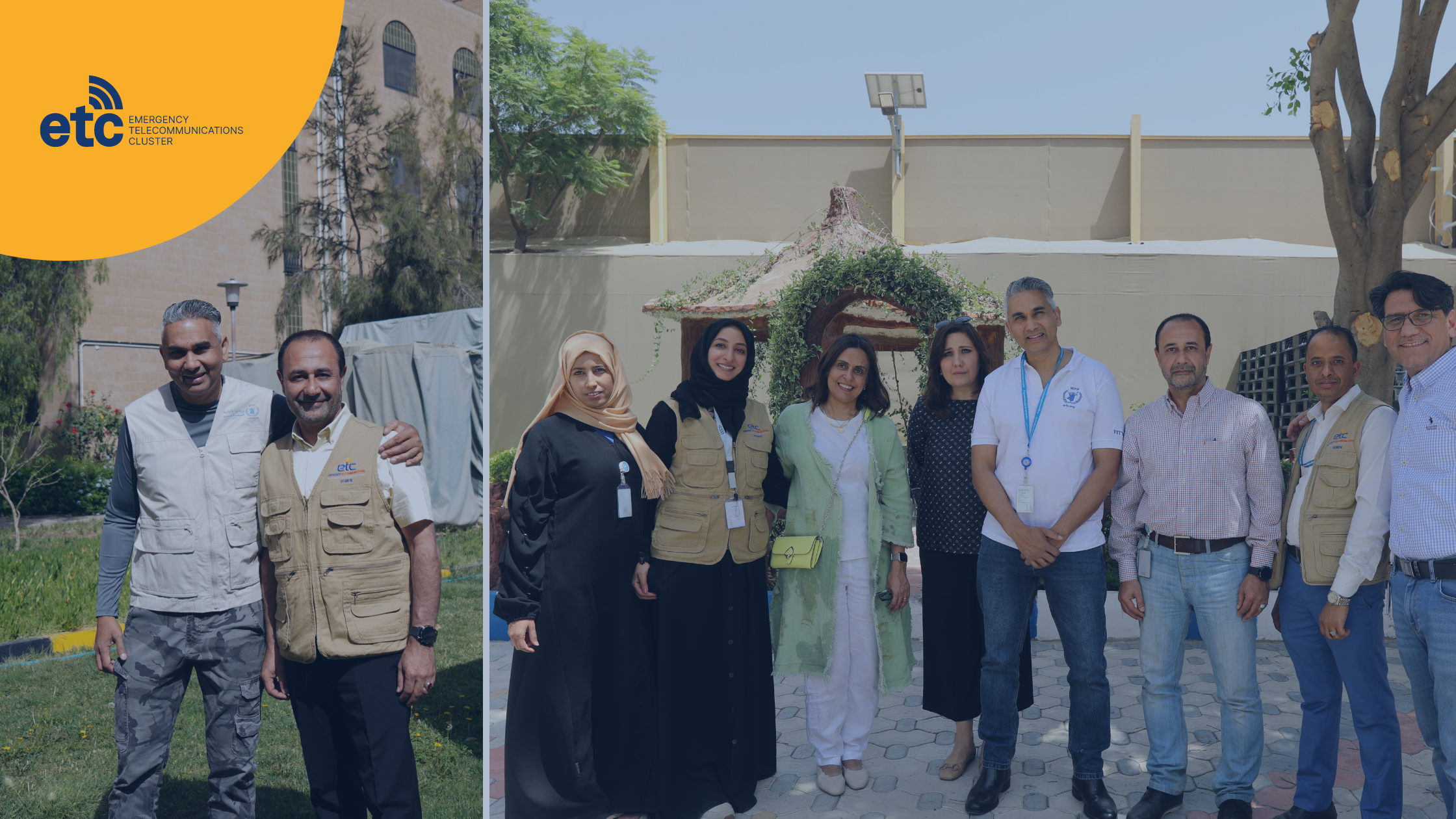 ETC and WFP IT Teams in Yemen