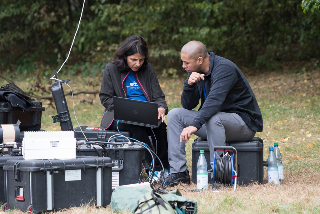 Bhawana was the first-ever female deputy coordinator in the OpEx Bravo training, pictured here with coordinator Angel Buitrago planning the response in fictitious Tukastan. Photo: WFP / Rob Buurveld