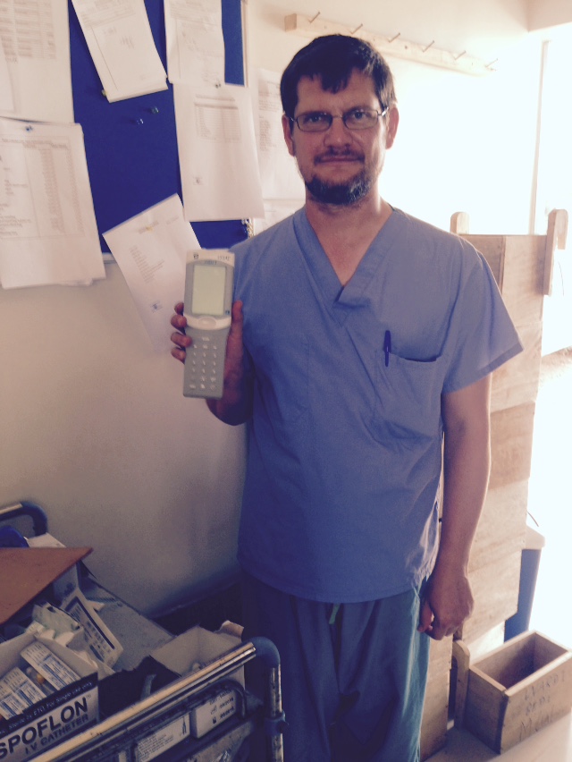 (Image) Dr. Aaron Highfill works as a physician at the Port Loko Government Hospital and Ebola Holding Centre as well as for Partners in Health. Photo credit: WFP