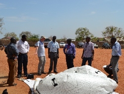 The participants begin to inflate the Rapid Deployment Kit.
