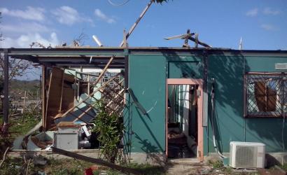 Cyclone Pam-induced damage to a house in Port Vila, Vanuatu. Photo: WFP