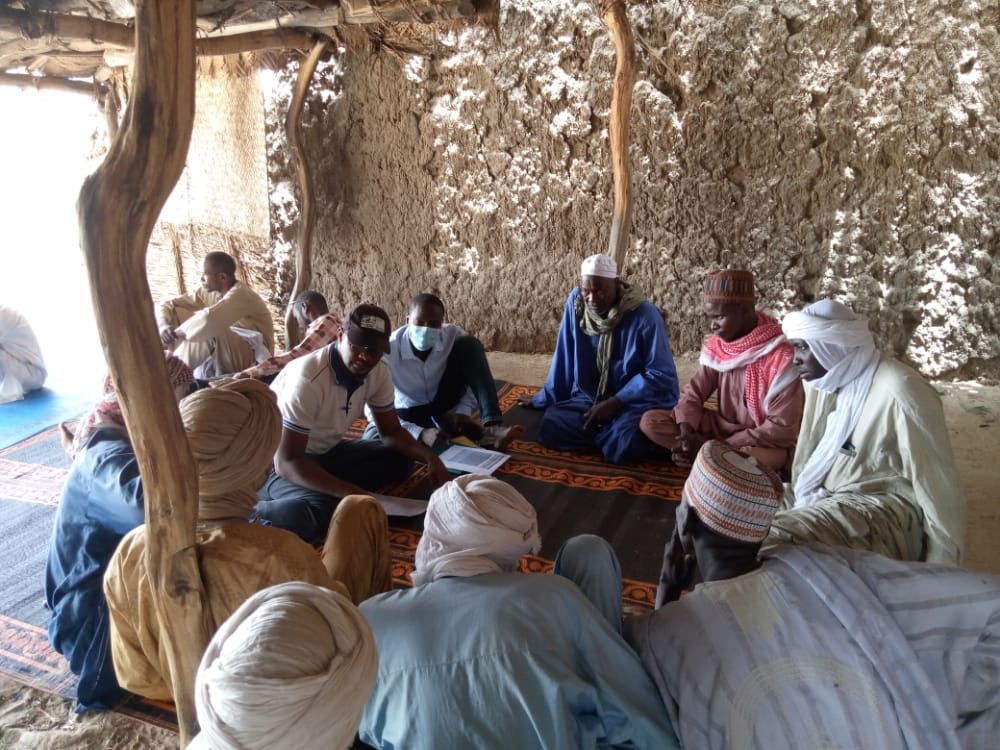 Focus Group Discussion conducted by REACH in Kinjandi (Diffa, Niger) in July 2021 Photo credit: REACH